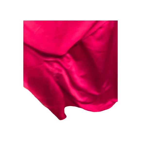 David’s bridal size 4 red evening gown strapless wrap skirt with lining - Picture 11 of 11